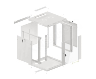 Lanberg Wisząca 19" 12U 600x600mm jednosekcyjna (szara) - 455394 - zdjęcie 5